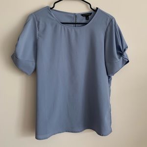 Banana Republic ruffle sleeve work blouse